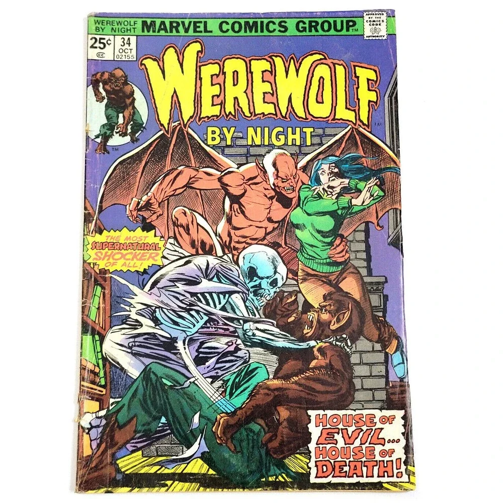 WEREWOLF BY NIGHT #34 (1975) - HOUSE OF EVIL / HOUSE OF DEATH‎